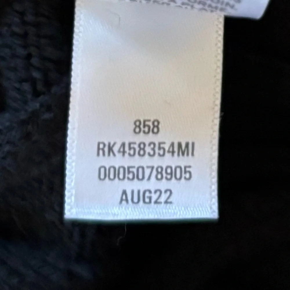 Girls M / L Black Ribbed Cropped Cardigan Sweater Abound Nordstrom - Picture 8 of 10